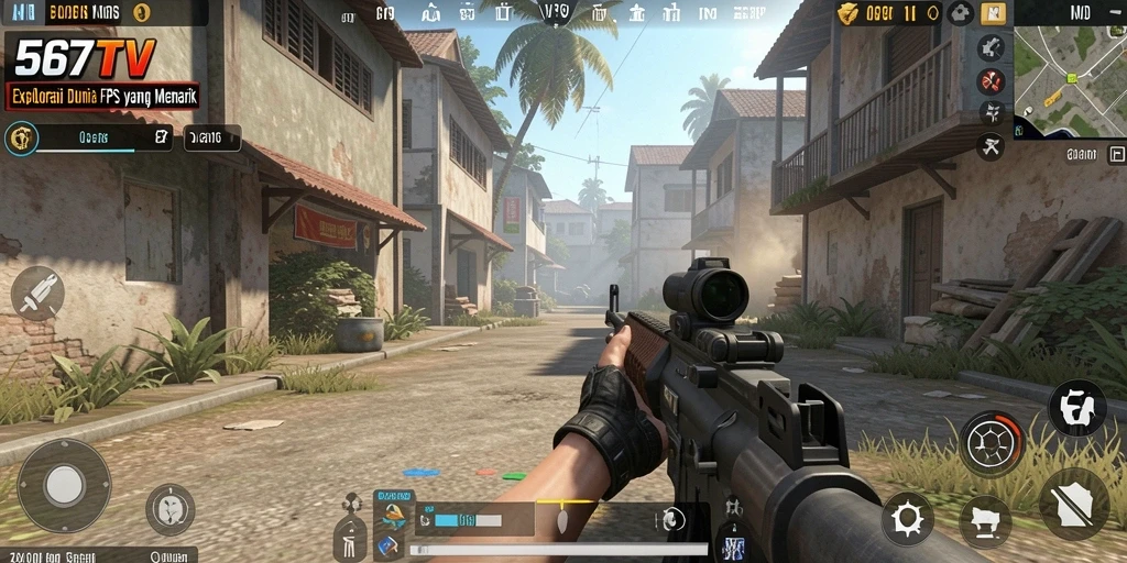 Screenshot gameplay 567TV dengan aksi tembak menembak yang seru.