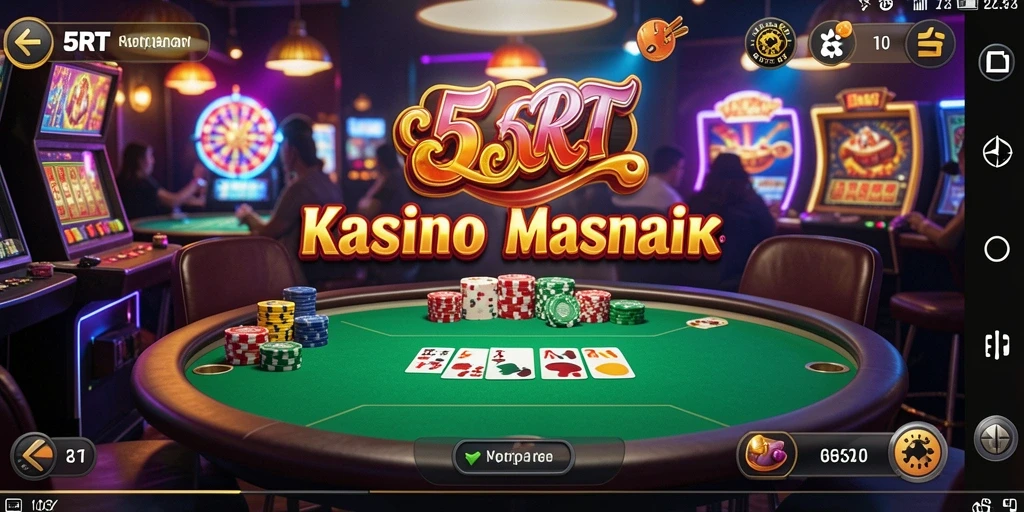 Tampilan menarik dari gameplay Kasino yang penuh aksi di 5RT.
