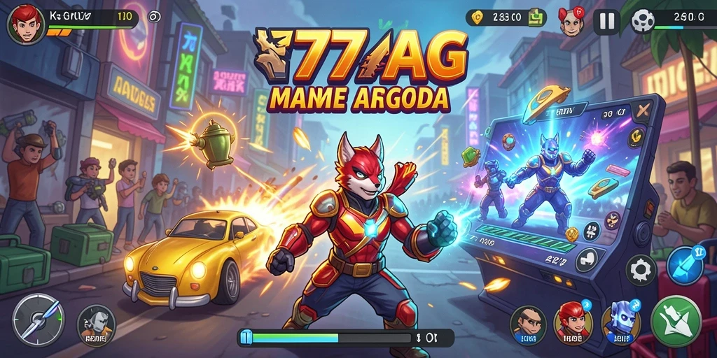 Tampilan menarik dari gameplay seru 77AG yang menantang.
