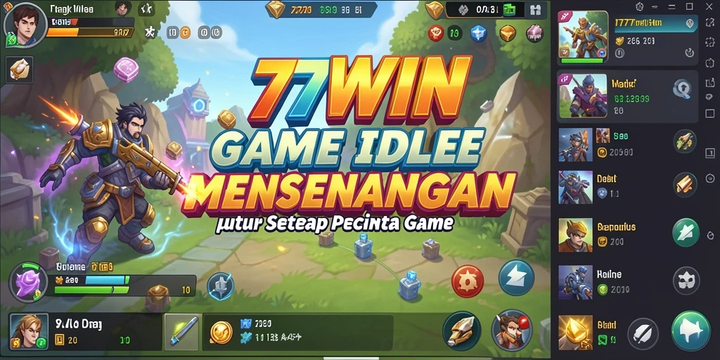Tampilan gameplay Idle yang memikat di 77WIN.