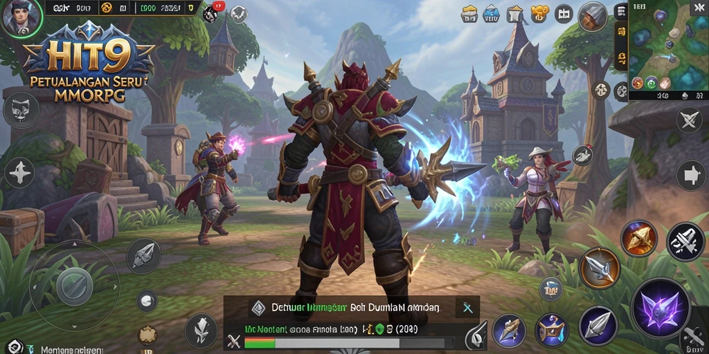 Gameplay seru HIT9 dengan aksi pertarungan yang mendebarkan.
