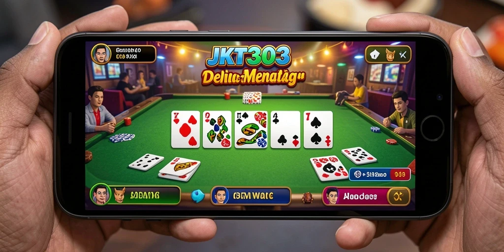 Tampilan gameplay seru dalam JKT303 dengan grafis menarik.