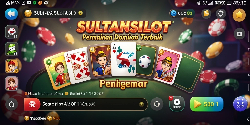 Screenshot menunjukkan gameplay SULTANSLOT yang seru dalam permainan Domino.