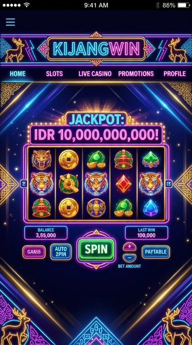 Halaman detail aplikasi di kijangwin yang menunjukkan informasi versi dan ukuran.